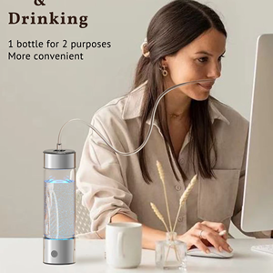 Botella de Agua Rica en Hidrógeno PEM/SPE de Gran Capacidad 460 ml Plateada, de Bajo <span class=keywords><strong>Precio</strong></span> MOQ, para Oficina, Viajes y Exterior - Product Image 3