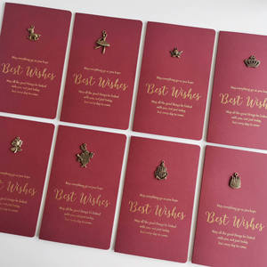 Carte de vœux personnalisée avec logo imprimé, écologique, pelliculage mat, papier vierge, carte de remerciement manuscrite, carte cadeau, anniversaire, nouvel an - Product Image 5