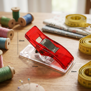 AA0191 Plastic clips for patchwork clips | Red Plastic Sewing Machine Bobbin <b>Keeper</b> <b>Ring</b> 27mm Portable Leather Craft Tool - Product Image 2
