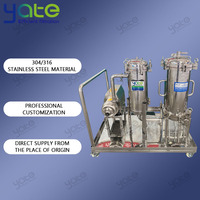 Filtre à eau mobile en acier inoxydable 304/316 (lot de 2) - Système de qualité alimentaire pour le traitement des boissons et de l'eau