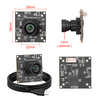 Módulo de cámara USB IMX334 de 8MP, lente de 6mm y 70 grados, sin distorsión, 4K CMOS, 3840x2160, 30fps, para visión artificial industrial