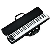 Konix Piano Elektronik Portabel 61 Tombol, dengan Speaker Bawaan, Baterai Isi Ulang dan Pedal Kaki, Keyboard Elektronik dengan Tas
