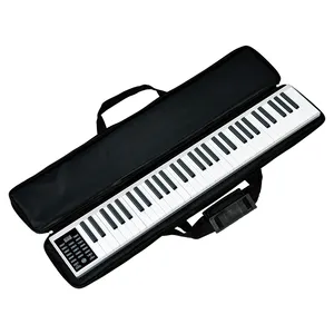 Konix 61 teclas do piano eletrônico portátil com alto-falante embutido bateria recarregável e pedal teclado eletrônico com saco