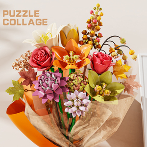 13121 Ensemble de blocs de construction créatifs, bouquet de fleurs, blocs éducatifs, briques, jouets, cadeau pour enfants, mères, filles, Juguetes, vente en gros - Product Image 3