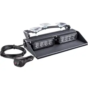 ECE R10 Led Strobe ไฟสำหรับรถบรรทุก8Leds,ไฟกระพริบเตือนไฟกระพริบไฟเตือนการจราจร Led สีฟ้าสีแดงสีเหลืองอำพัน