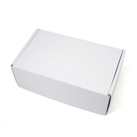 Caja de Envío Corrugada Personalizada para Cosméticos con Tira Roja de Apertura Fácil y Cinta Doble para Uso en Envíos por Mensajería