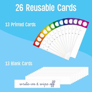 Tabla de horarios diarios con 13 bolsillos, tarjetas reutilizables, gestión del tiempo, uso en el aula - Product Image 3