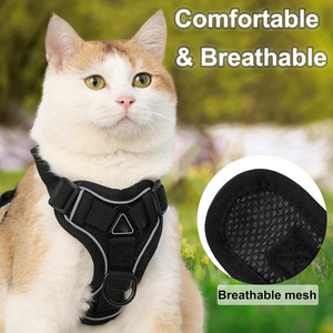 Arnés para Perro de Poliéster Reflectante y Transpirable en Varios Colores, con Correa, para Todas las Estaciones, Venta al Por Mayor del Fabricante - Product Image 4