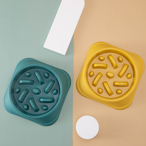 Gamelle anti-étouffement pour chiens et chats en PP, design surélevé, pour une alimentation lente - Product Image 2