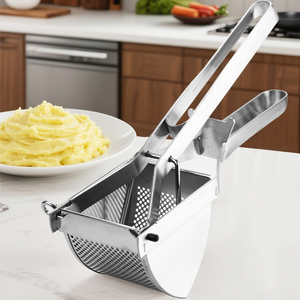 भारी शुल्क रसोई आलू रिसर सोपिटो स्टेनलेस स्टील मैनुअल आलू मशर जूसर प्रेस फल निचोड़ घर और वाणिज्यिक के लिए - Product Image 1