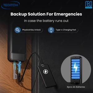 Tediton NEO radura Inteligente Con Huella وtt Lock من زجاج الألومنيوم للفنادق - Product Image 5