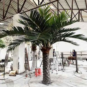 Faux <span class=keywords><strong>grande</strong></span> <span class=keywords><strong>taille</strong></span> sagou palmier extérieur artificiel île des Canaries Date palmier 360 cm décor palmiers - Product Image 2