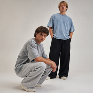 Pantalon de survêtement ample pour homme, coupe large, avec cordon de serrage, décontracté, OEM ODM personnalisé - Product Image 4