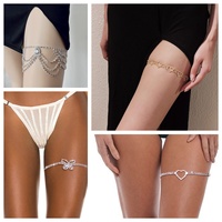 Chaîne de cuisse en diamant d'été pour femmes de taille personnalisée chaîne de jambe avec string en strass monocouche bijoux corporels chaînes corporelles de fête