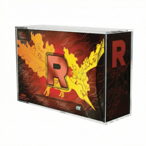Boîte de présentation en acrylique résistante aux UV pour la collection <span class=keywords><strong>Ultra</strong></span> <span class=keywords><strong>Premium</strong></span> Moltres Ex de Team Rocket Pokémon TCG, anti-poussière, 8+5mm - Product Image 1