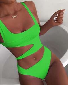 Costume da Bagno Personalizzato per Donne Mature, Bikini Intero Monocolore all'Ingrosso - Product Image 3