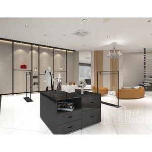 Nuevo concepto comercial centro comercial tienda de muebles pantalla prenda ropa tienda escaparate - Product Image 4