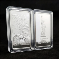 Argent US Dollar 100 Millions Gold Bar Statue Of Liberty Souvenir Gold Metal Coin Bullion For Collection