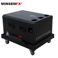 MINSENFX Machine à flammes à 5 têtes de 8 à 10 mètres, machine à effets spéciaux de scène, machine à feu, contrôle DMX512