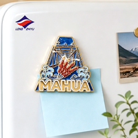 Aimants de réfrigérateur Longzhiyu 20Y, souvenirs populaires, logo personnalisé, aimants de réfrigérateur en métal pour la décoration