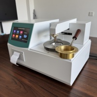 Testeur de point d'éclair en cuve fermée entièrement automatique, analyseur de point d'éclair en cuve fermée, écran tactile couleur LCD