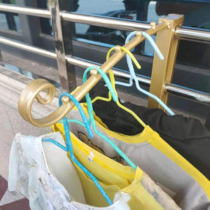 Séchoir à linge et support de rangement en acier inoxydable pour balcon domestique, vente directe usine - Product Image 4