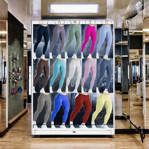 Leggings Sportivi da Donna Push-Up per Pilates e Yoga, Vita Alta Incrociata, Traspiranti <span class=keywords><strong>in</strong></span> Spandex/Nylon per Corsa - Product Image 3