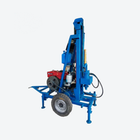 Foreuse de puits d'eau portable économique, petite machine de forage hydraulique de 80m-100m pour l'agriculture et l'usage domestique