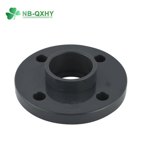 Durable PVC Pipe Fittings DIN Standard Plastic Water Pipe Flange Adaptor UPVC Fitting One-piece Flange