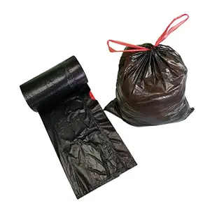 Hot Sale Volume 8 To 30L 100 To 200 A Roll Drawstring Trash Bags Plastic Shopping Bag Household Garbage Bag Wholesale