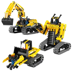 Technic escavatore giocattolo per impieghi gravosi che gode di giocattoli da costruzione Kit da costruzione 3 in 1, un compleanno fresco o un regalo in qualsiasi momento per bambini ABS