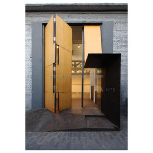 <span class=keywords><strong>Porte</strong></span> <span class=keywords><strong>d</strong></span>'<span class=keywords><strong>entrée</strong></span> pivotante moderne en aluminium anti-effraction, exportée au Canada, <span class=keywords><strong>sans</strong></span> <span class=keywords><strong>d</strong></span>éformation ni fissuration, pour villa, salon - Product Image 2