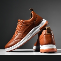 Chaussures de sport confortables pour hommes, à lacets, antidérapantes, style marche, semelle souple en caoutchouc, chaussures décontractées pour hommes