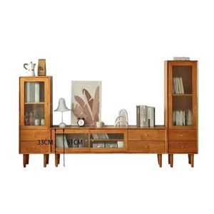 Solid Wood TV Cabinet Combination 33cm 51cm Storage <b>Drawer</b> Living Room Stand - Product Image 1