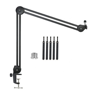 Takenoken Heavy-Duty Suspension Ciseaux Microphone Boom Bras Stand Anneau Lumière Vlogging Accessoires pour Studio Photo Photographique - Product Image 1