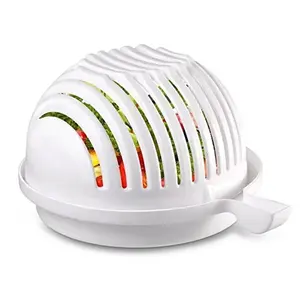 Salad Cutter Bowl with Lid Fast Vegetable Cut Set Multifunctional Fruit Salad Maker Fresh Salad Slicer for Kitchen