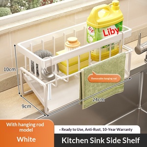 Nouveau support de rangement en plastique pour éponge et tampon à récurer pour évier de <span class=keywords><strong>cuisine</strong></span>, vente en gros - Product Image 6