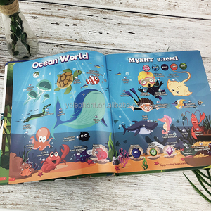 Cadeau promotionnel Enfants Kazakh Anglais Bilingue Livre Audio Module Musical Comptine Chanter <span class=keywords><strong>Chanson</strong></span> Livre pour Enfants Apprentissage - Product Image 3