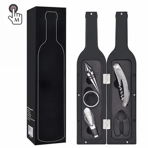 Accessoires de Bar en forme de bouteille, ensemble d'outils pour le vin, ouvre-vin, 5 pièces, les meilleurs ventes,