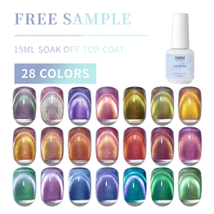 <span class=keywords><strong>Vernis</strong></span> à ongles gel 9D double effet œil de chat, UV Soak Off, pailleté, holographique, arc-en-ciel, magnétique, pour usage professionnel en salon, vente en gros OEM/ODM - Product Image 6