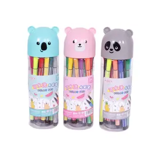 Cartoon Bär Aquarell Mal stift 12 Farben 24 Farben 36 Farben Graffiti Aquarell Stift DIY Hand Pinsel Öl Farbe Stick