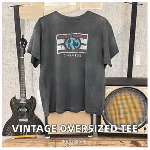 T-shirts graphiques DTG personnalisés, surdimensionnés, 100% coton tricoté 220g, lavés à l'acide, poids lourd, pour hommes, effet vieilli vintage - Product Image 2