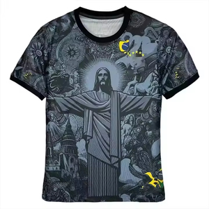 Camiseta de Fútbol de la Selección Nacional de Brasil 2026 de Neymar, 100% Poliéster, Edición Especial Jesus - Product Image 2