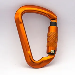 JS Custom 30KN Heavy Duty Aluminum Self-locking Carabiners Hook For Climbing