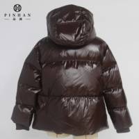 Manteaux en duvet pour femmes à capuche bouffante bulle courte Europe et Amérique Lady doudoune femmes manteaux en duvet d'oie