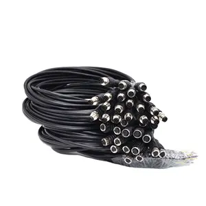 male female waterproof PVC PUR cable jacket m8 6pin 6p molded cable circular connector