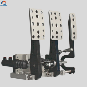Nouvel ensemble de freinage CNC en aluminium argenté à 3 pédales, monté au sol, <span class=keywords><strong>kit</strong></span> de pédales de course à biais de frein réglable, certifié ISO9001 pour la piste - Product Image 1
