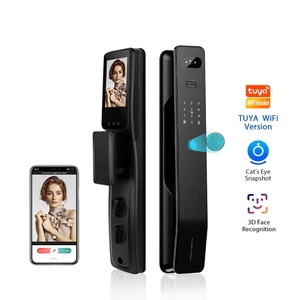 ระบบล็อคประตูอัจฉริยะความปลอดภัยสูง  ระบบจดจำใบหน้า 3 มิติ ไบโอเมตริกซ์ TUYA WIFI สำหรับภายนอกอาคาร - Product Image 4