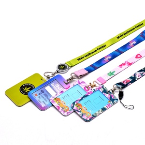 Cordón personal de poliéster personalizable con portatarjetas de logotipo impreso digitalmente para uso individual - Product Image 5