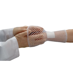 Bandage <span class=keywords><strong>tubulaire</strong></span> élastique en <span class=keywords><strong>filet</strong></span> respirant pour le corps - Idéal pour le soin des genoux, des <span class=keywords><strong>bras</strong></span> et des doigts - Product Image 2